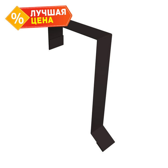 Планка торцевая фальц 65х97 0,5 Drap RAL 9005 черный