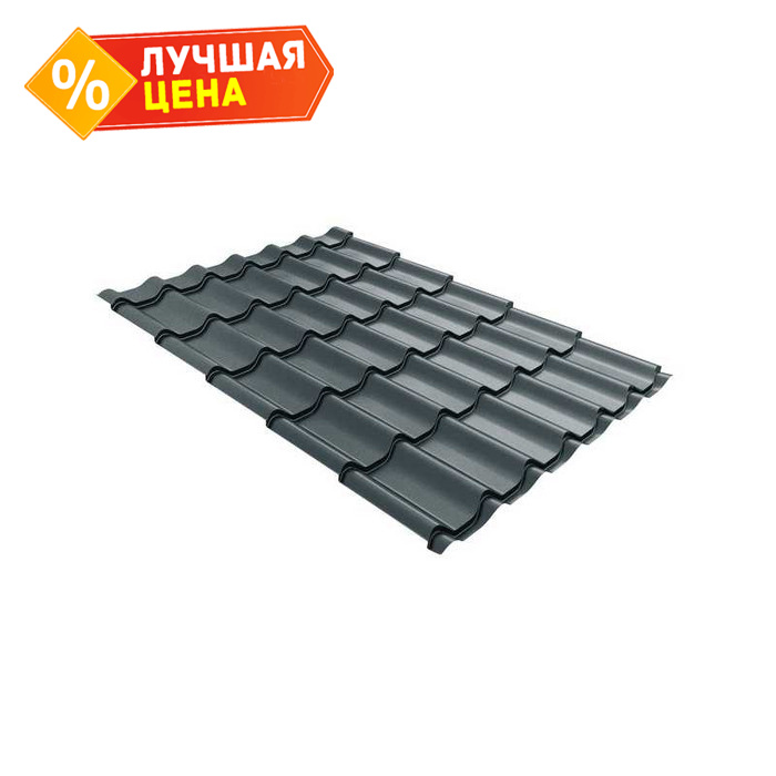 Металлочерепица Grand Line Classic (Классик) 0,45 Drap ST RAL 7016 Антрацитово-серый