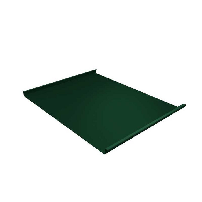Фальцевая кровля Фальц двойной стоячий Grand Line 0,7 Полиэстер RAL 6005 Зеленый Мох - фото №1